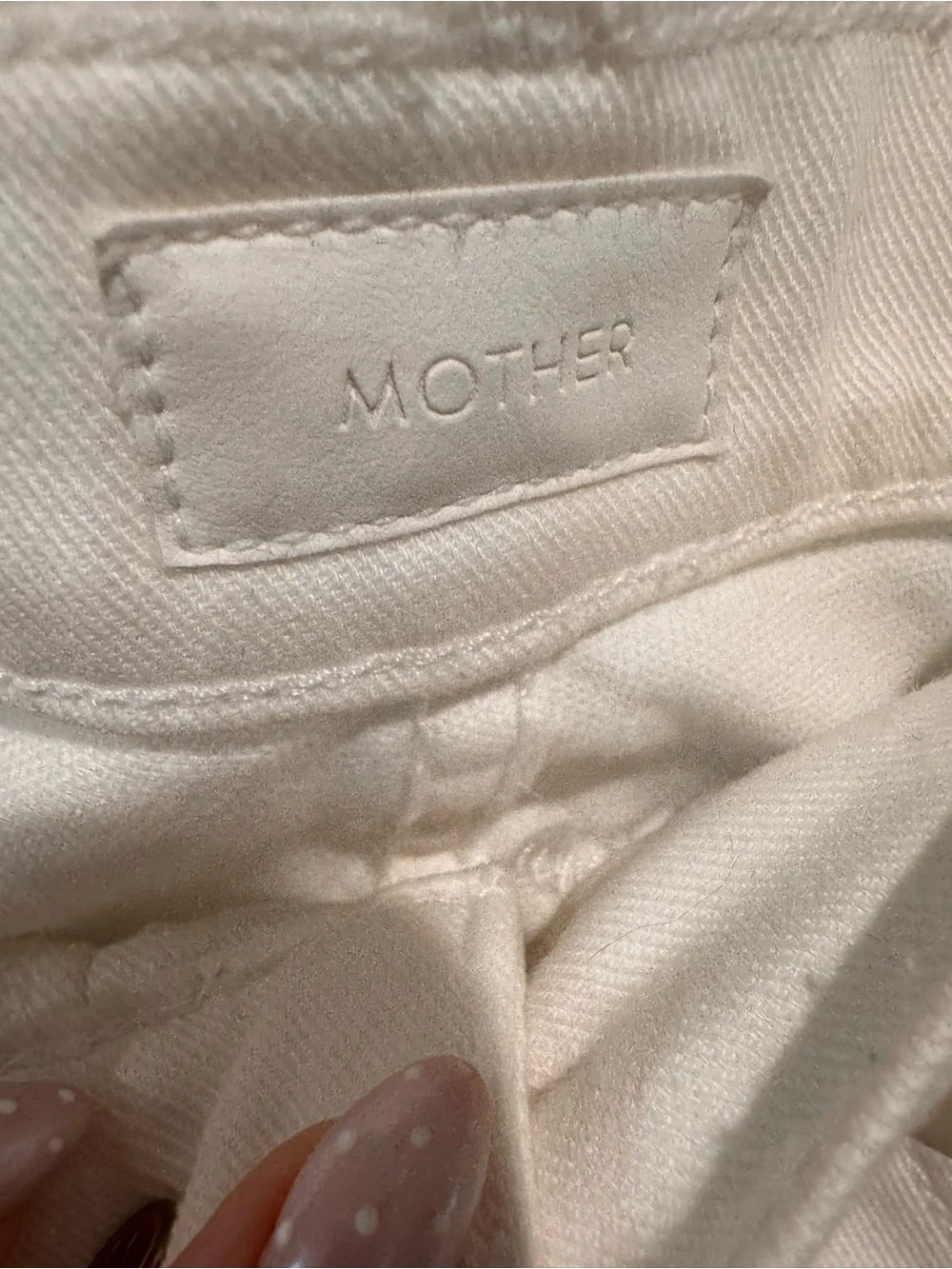 Mother Cropped White Hustler Ankle Fray High-Rise - Picture 6 of 9
